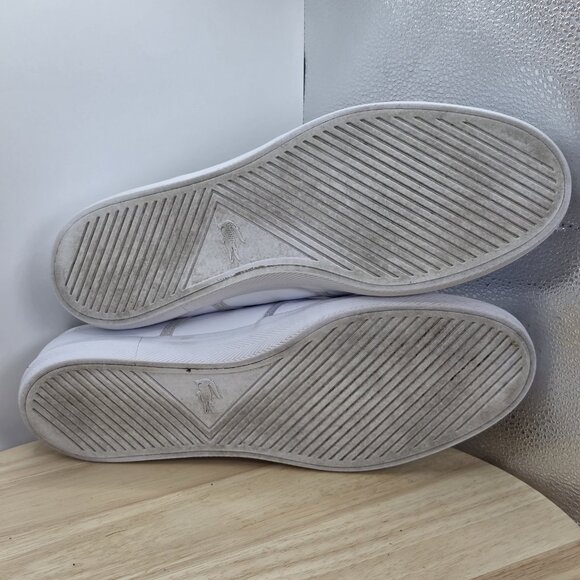 Mens Size 10 - LACOSTE Graduate BL Leather Loafers White Alligator - Picture 8 of 9